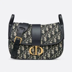 Dior Women Medium 30 Montaigne Satchel Bag Blue Dior Oblique Jacquard