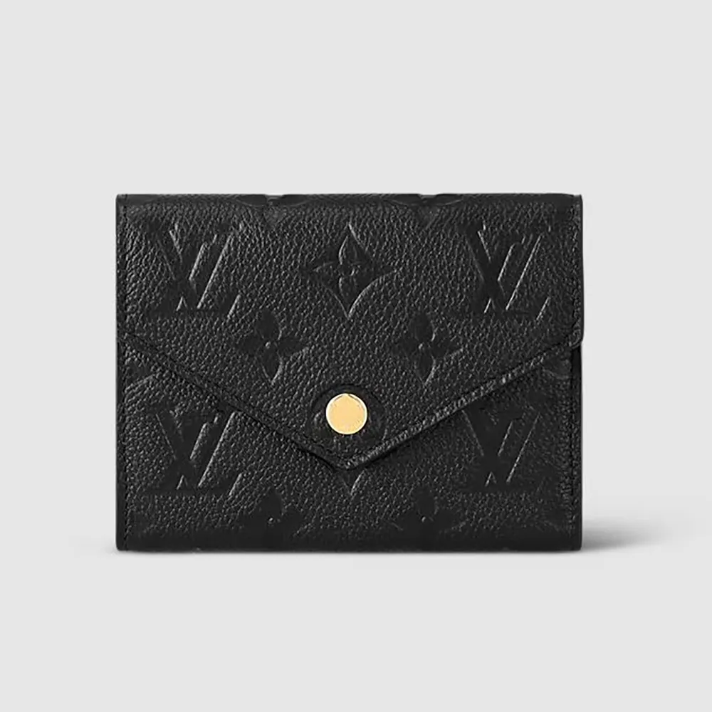 Louis Vuitton LV Unisex Victorine Wallet Monogram Empreinte Leather-Black M64060