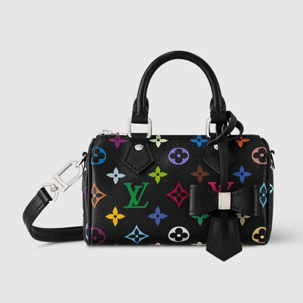 Louis Vuitton LV Women LV x TM Nano Speedy-Black M13406