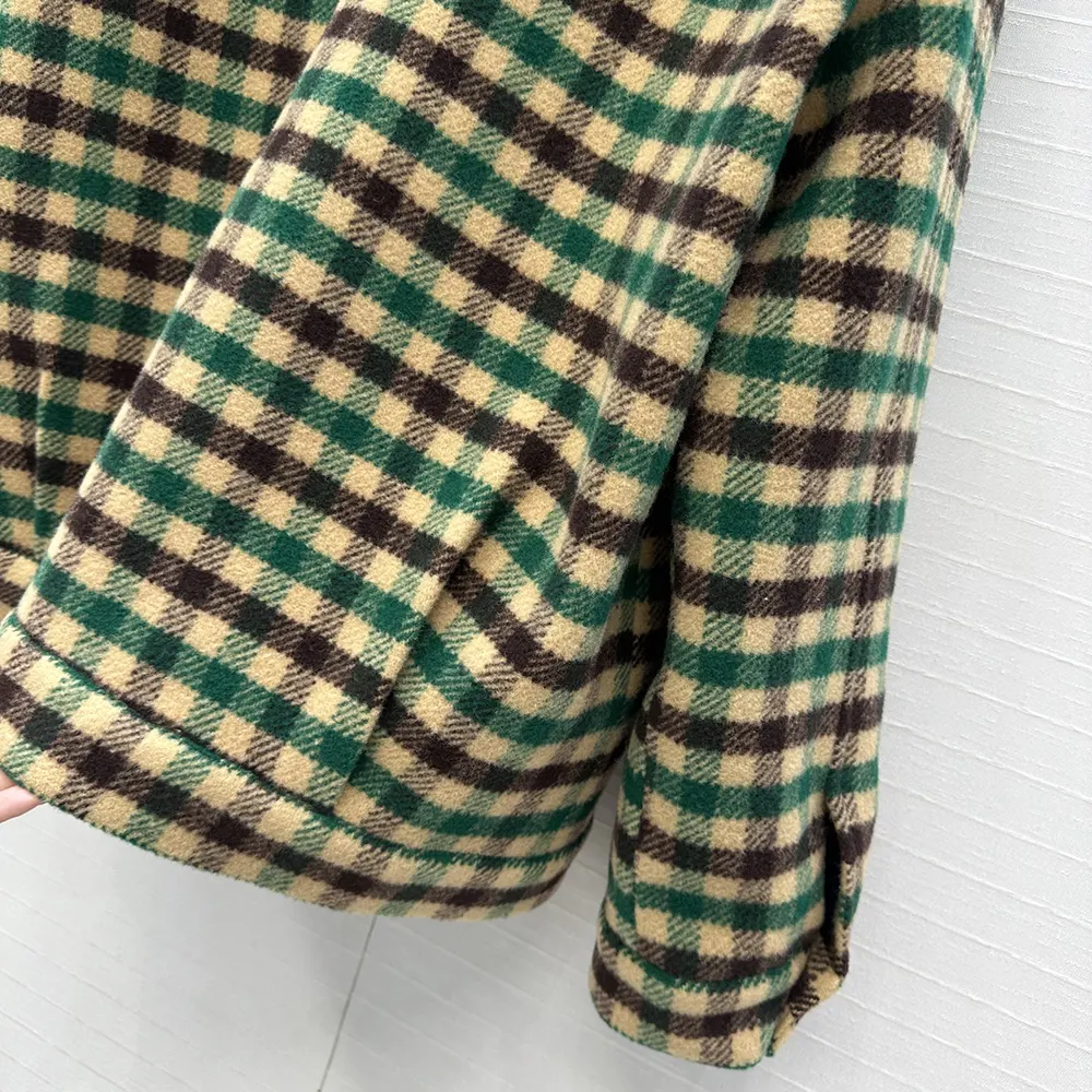 Miu Miu Women Gingham Check And Technical Fabric Jacket ML1268175X