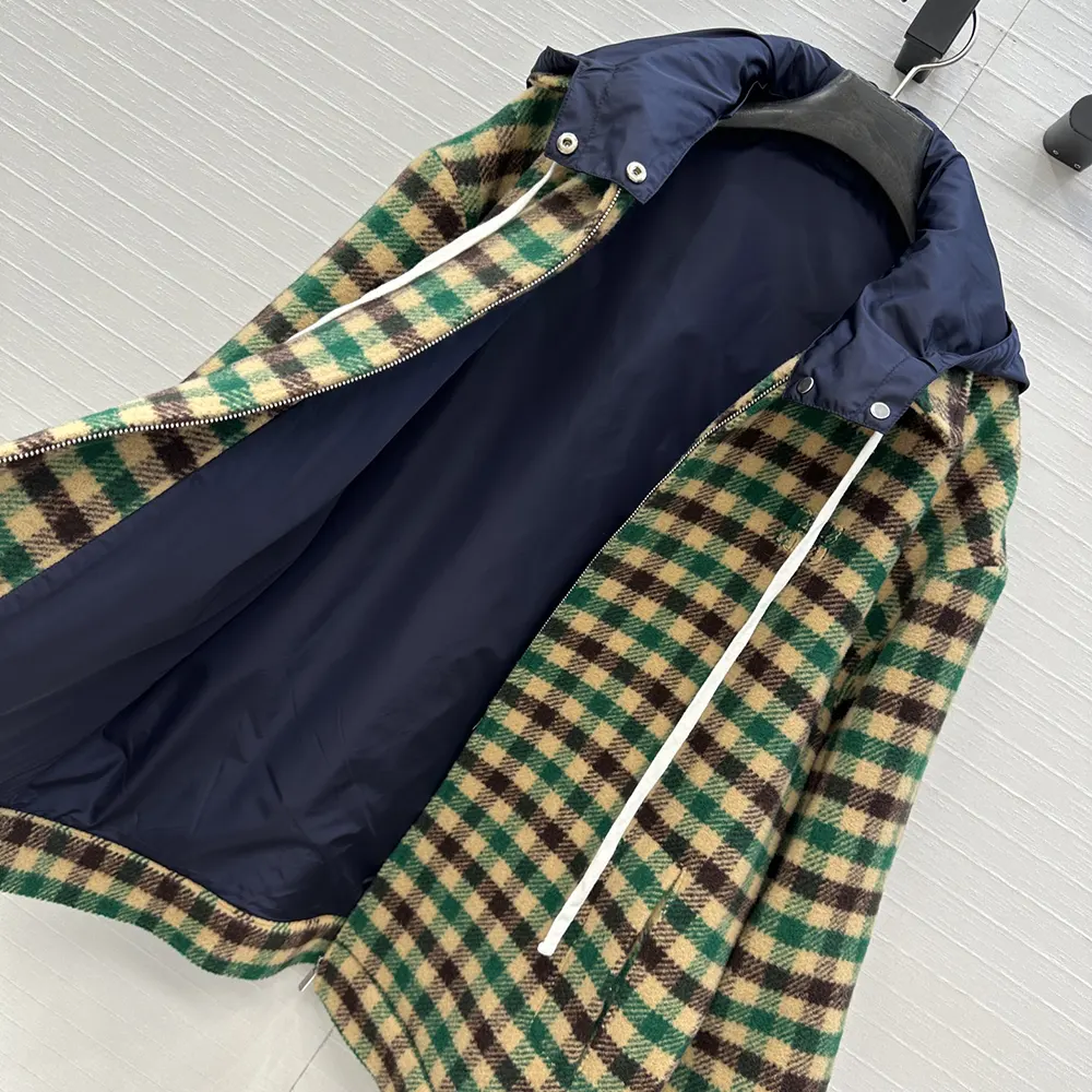 Miu Miu Women Gingham Check And Technical Fabric Jacket ML1268175X