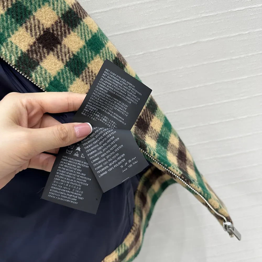 Miu Miu Women Gingham Check And Technical Fabric Jacket ML1268175X