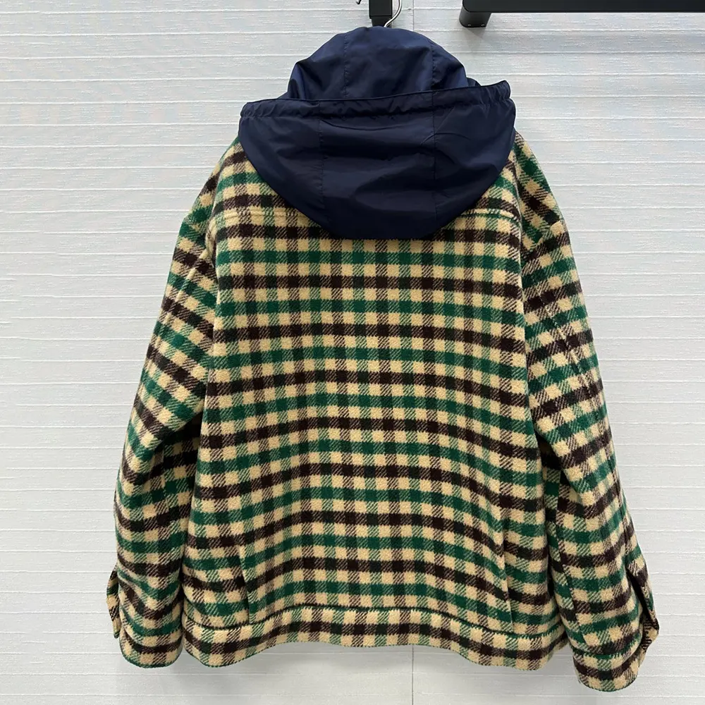 Miu Miu Women Gingham Check And Technical Fabric Jacket ML1268175X