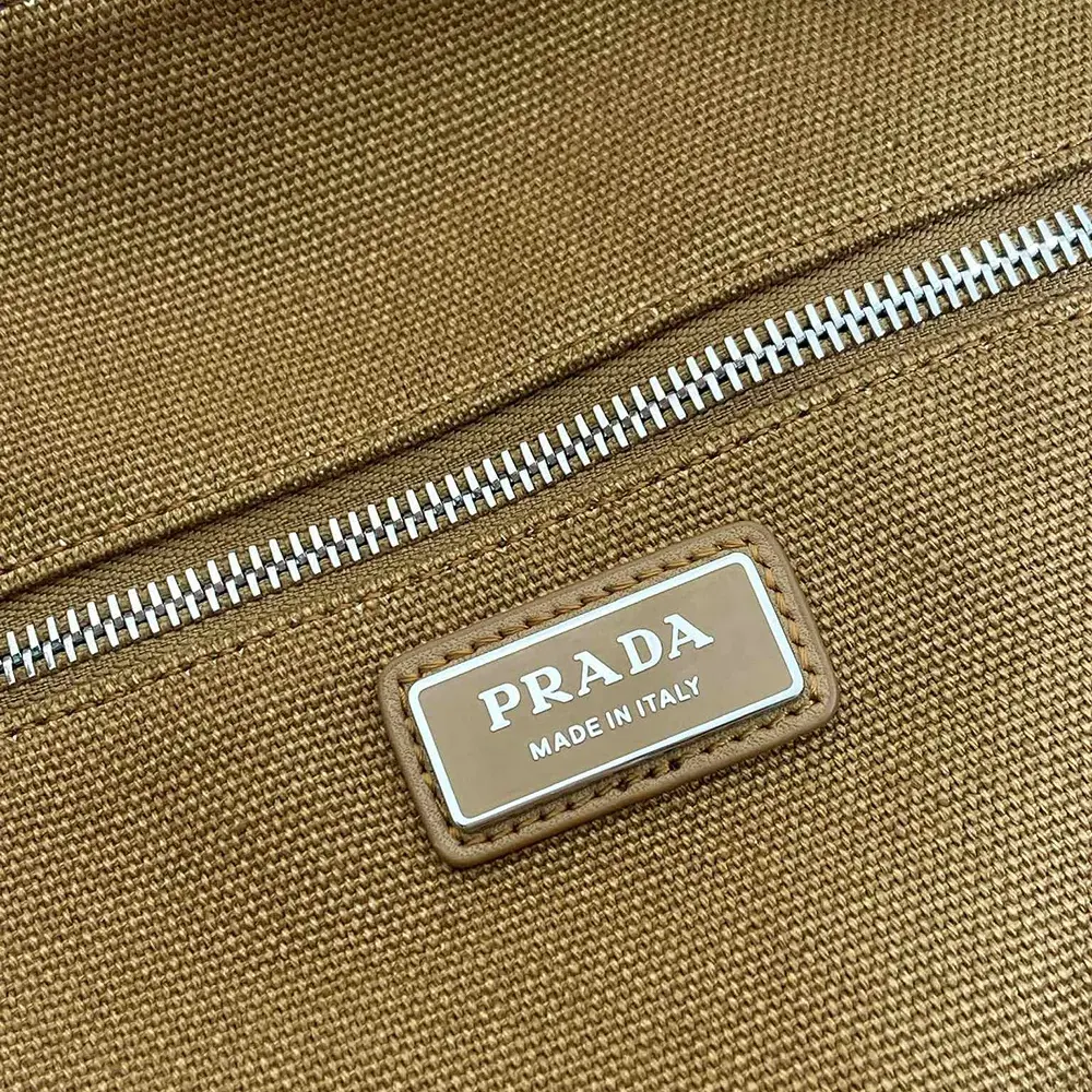 Prada Unisex Canvas Duffle Bag-Brown 2VC051