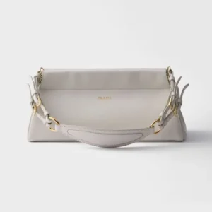 Prada Women Enchaîné Medium Leather Bag-White 1BC2622HIA