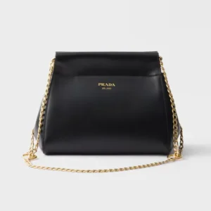 Prada Women Enchaîné Mini Leather Bag-Black 1BC2632HIA