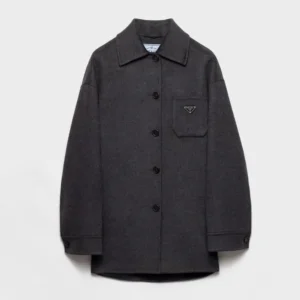 Prada Women Single-Breasted Double Cashwool Caban Jacket P650S179B