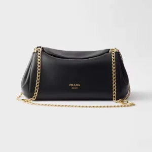 Prada Women Tumulte Small Nappa Leather Bag-Black 1BD395