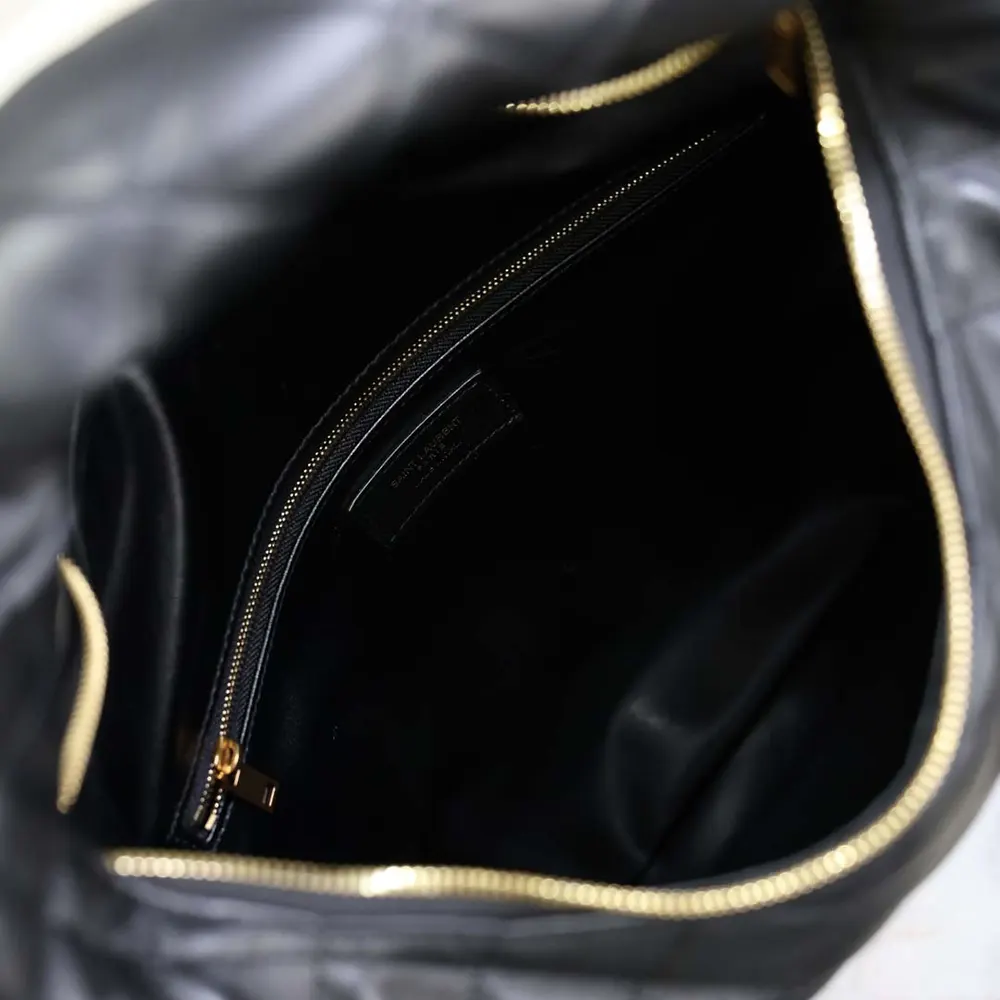 Saint Laurent YSL Women Icare Hobo In Quilted Nappa-Black 858160A