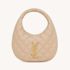 Saint Laurent YSL Women Icarino In Quilted Nappa-Beige