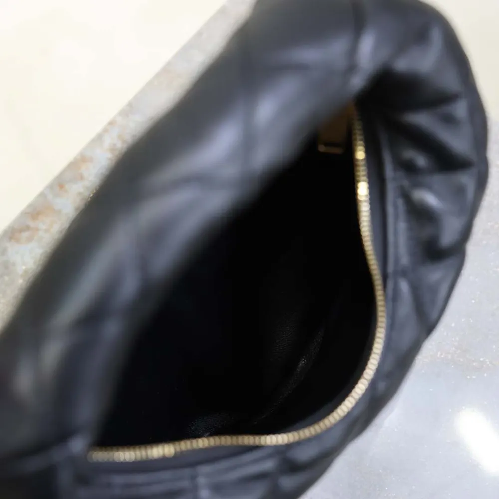 Saint Laurent YSL Women Icarino In Quilted Nappa-Black