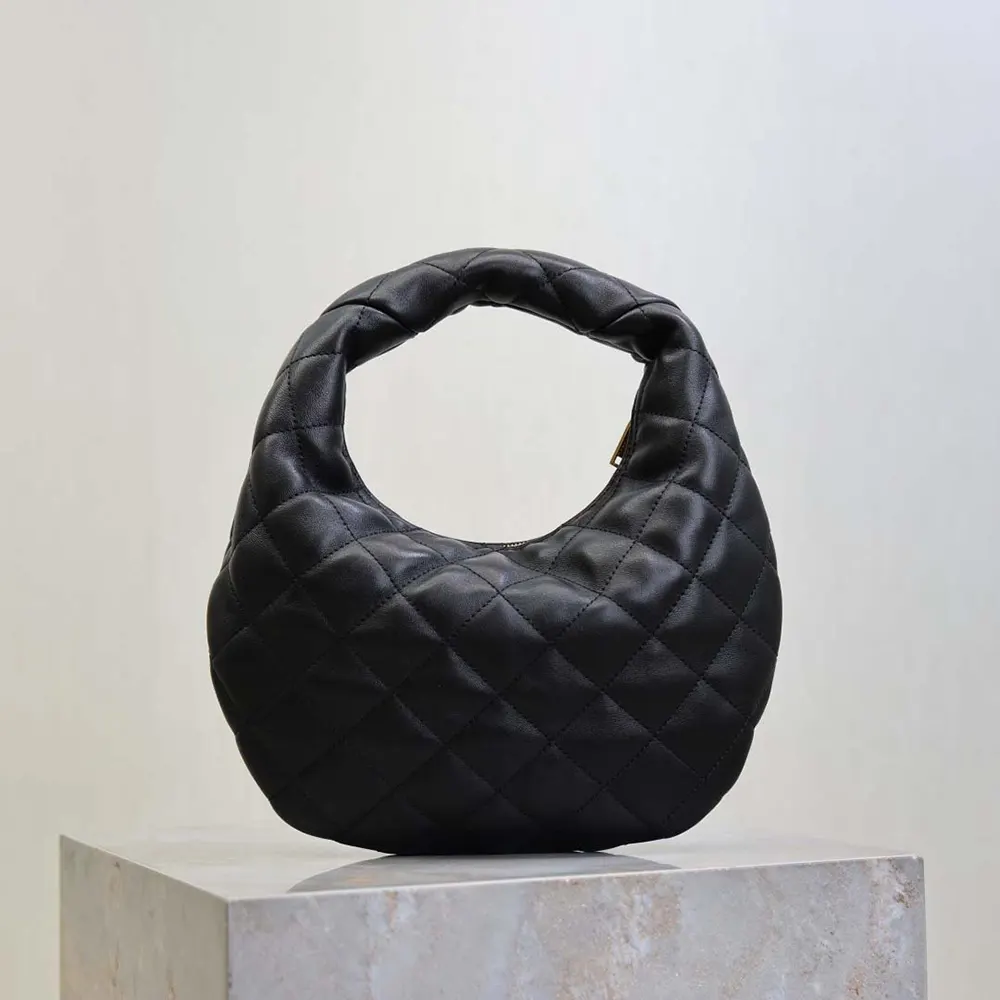 Saint Laurent YSL Women Icarino In Quilted Nappa-Black