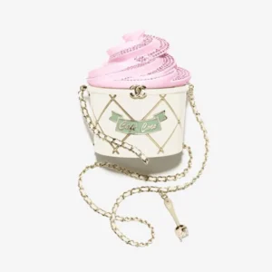 Chanel Women Ice Cream Minaudiere Plexi Strass Gold Tone Metal AS6019