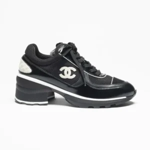 Chanel Women Sneakers Mixed Fibers Shiny Calfskin & Suede Calfskin-Black