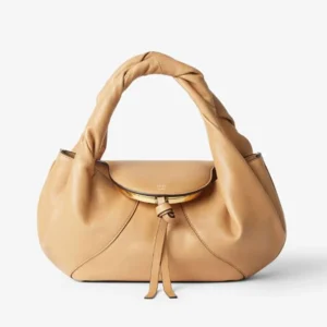 Fendi Women Spy Small Beige Leather Bag 8BR838AYC
