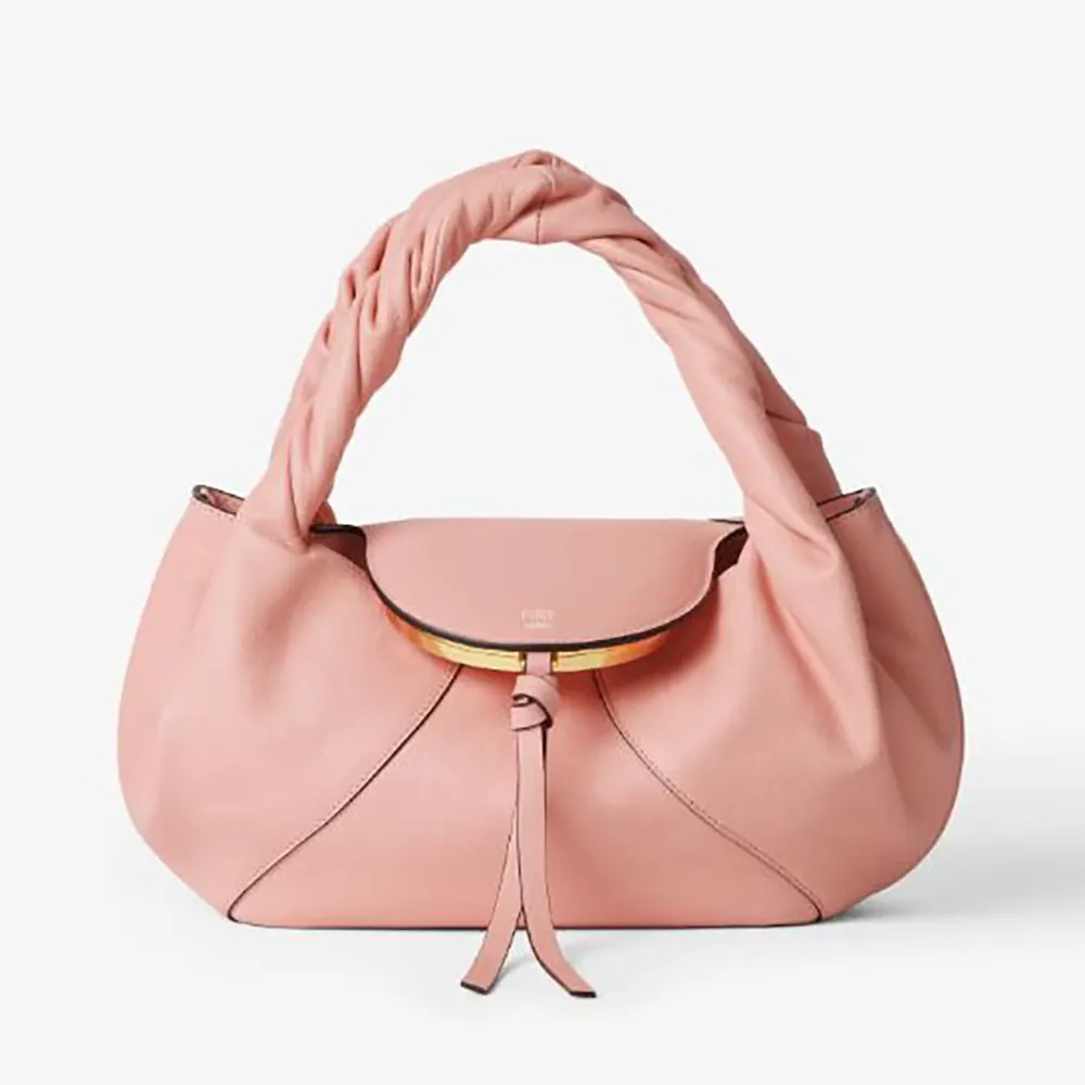 Fendi Women Spy Small Pink Leather Bag 8BR838AYC