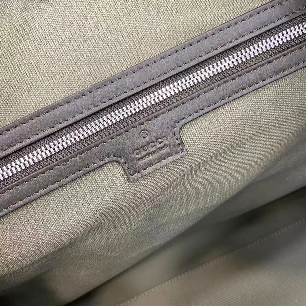 Gucci Unisex GG Monogram Large Duffle Bag Forest Green GG Fabric