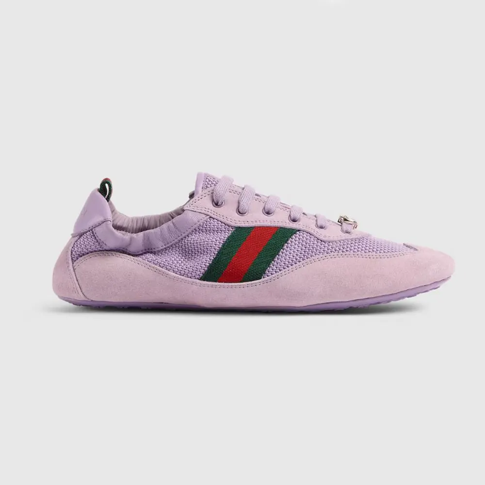 Gucci Unisex Shift Sneaker Lilac Fabric 857963AAF1Z