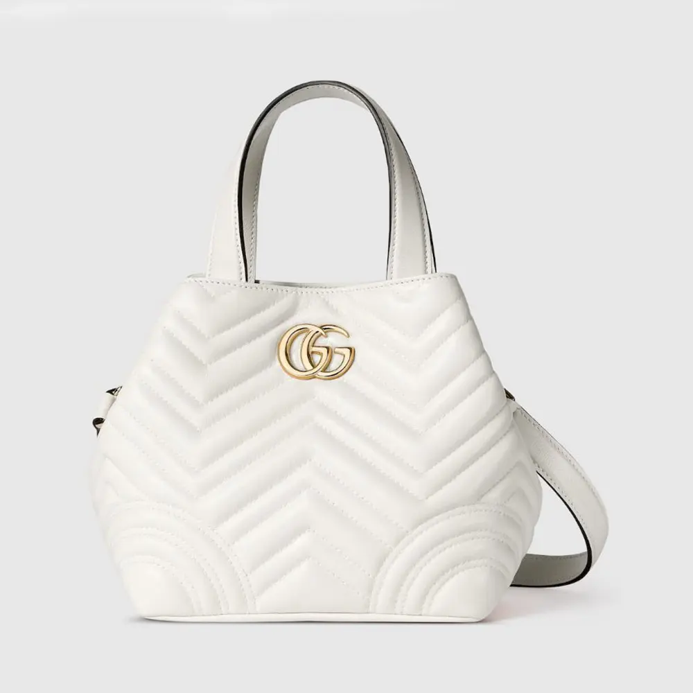 Gucci Women Betty Small Tote Bag White Leather ‎847386AAFA1