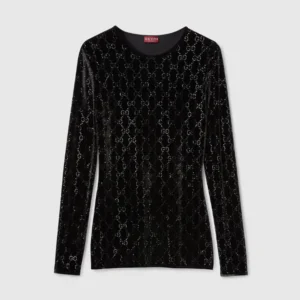Gucci Women Embroidered Stretch Chenille Top 851690XUANY