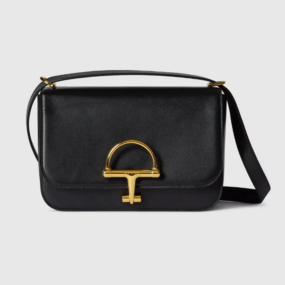 Gucci Women Siena Small Shoulder Bag Black Leather 846705AAFKB