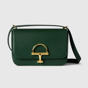 Gucci Women Siena Small Shoulder Bag Green Leather 846705AAFKB