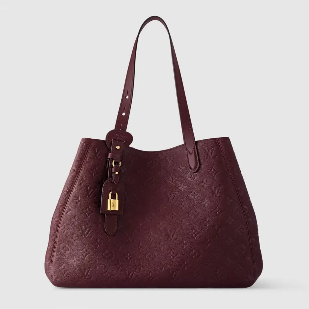 Louis Vuitton LV Women All In One MM Cowhide Leather-Maroon M25888