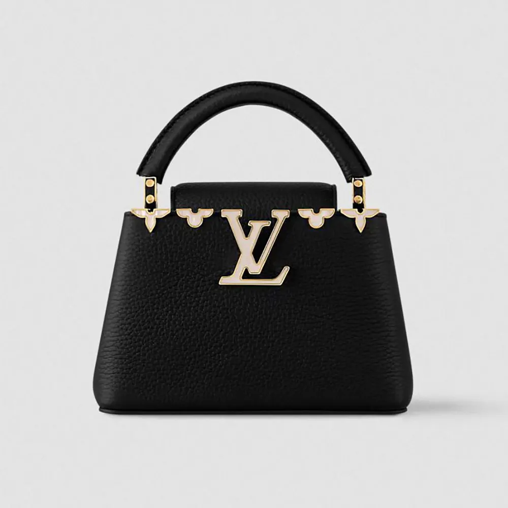 Louis Vuitton LV Women Capucines Mini Taurillon Leather-Black M11342