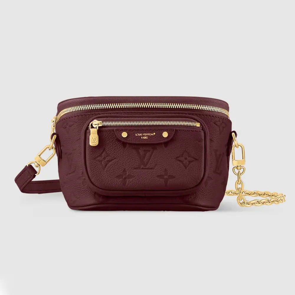 Louis Vuitton LV Women Mini Bumbag Embossed Grained Cowhide Leather M25905