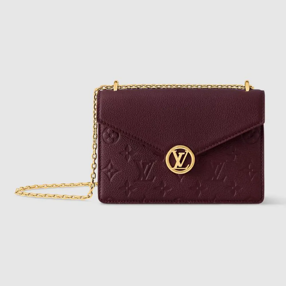 Louis Vuitton LV Women Wallet On Chain Rosy-Maroon M25814