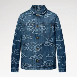 Louis Vuitton Women Monogram Denim Workwear Blouson 1AILN5