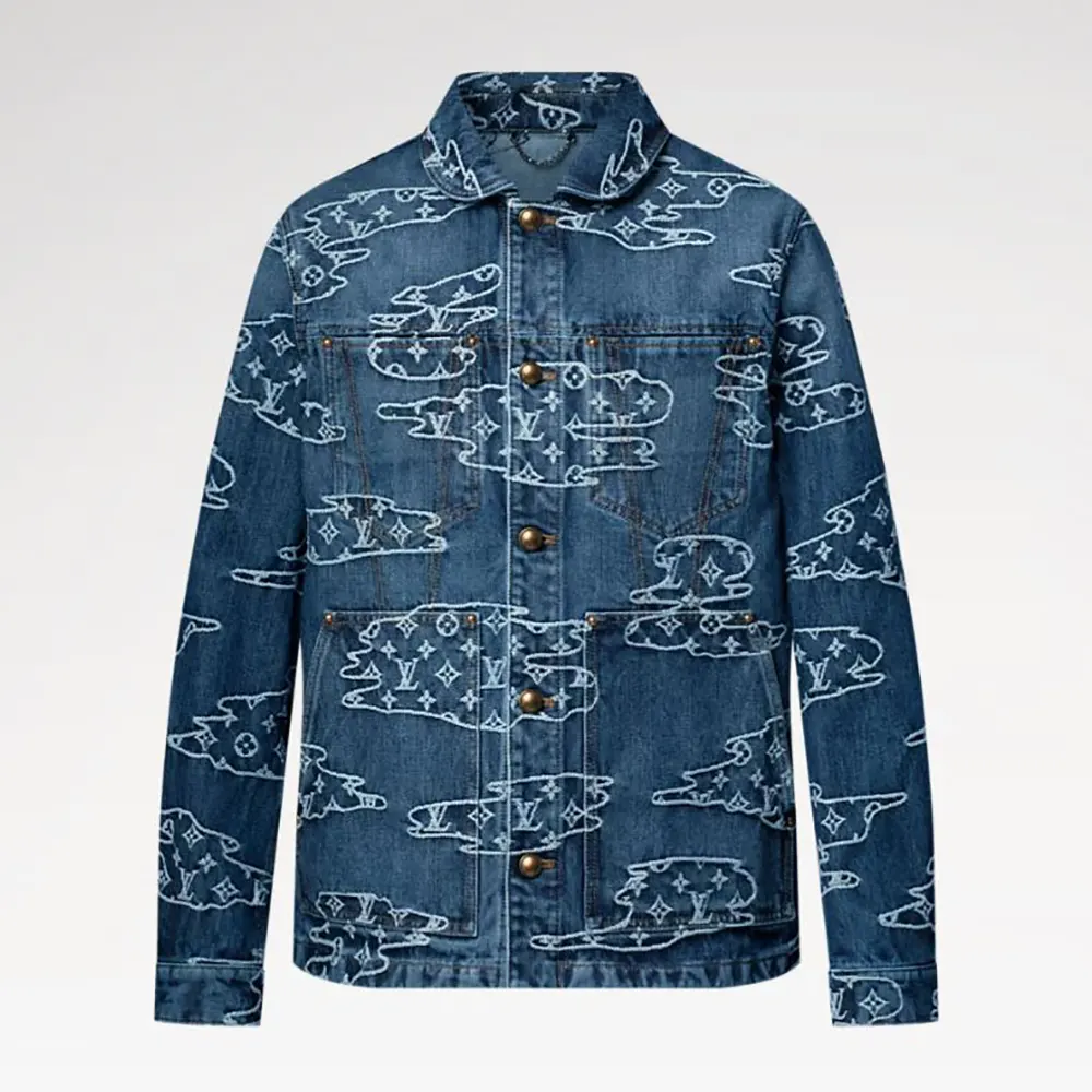 Louis Vuitton Women Monogram Denim Workwear Blouson 1AILN5