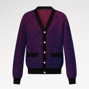 Louis Vuitton Men Optical Monogram Jacquard Cardigan 1AGTKS