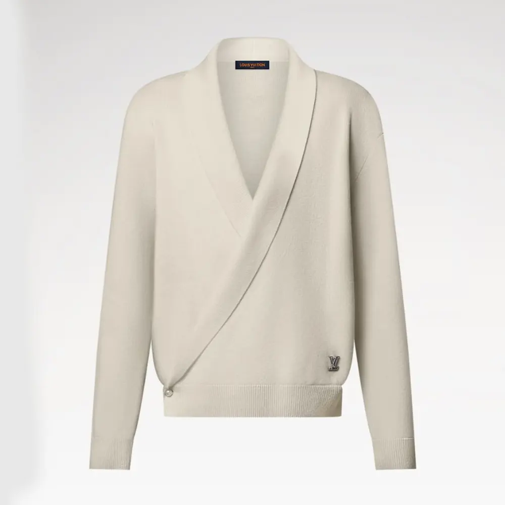 Louis Vuitton Men Shawl Collar Knit Jacket 1AHVNS