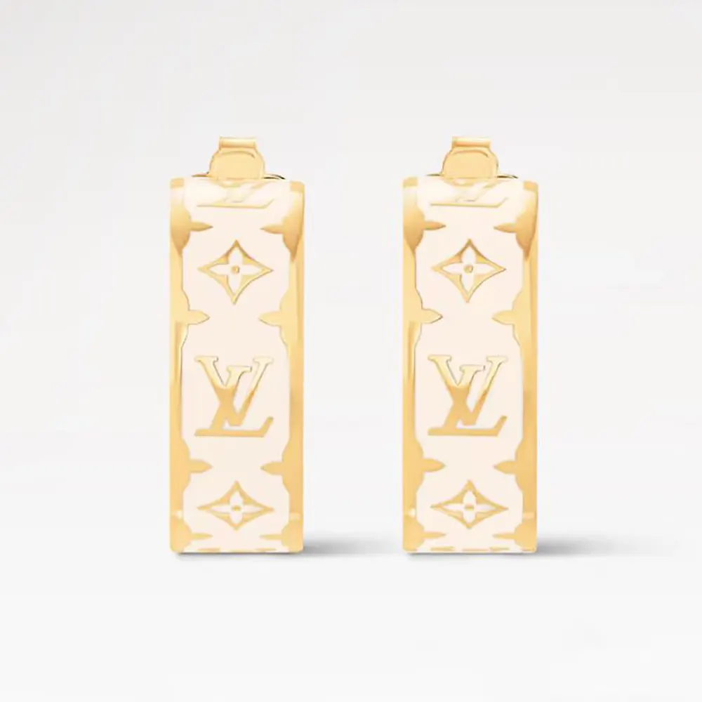 Louis Vuitton Women LV Nanogram Enamel Earrings M01830