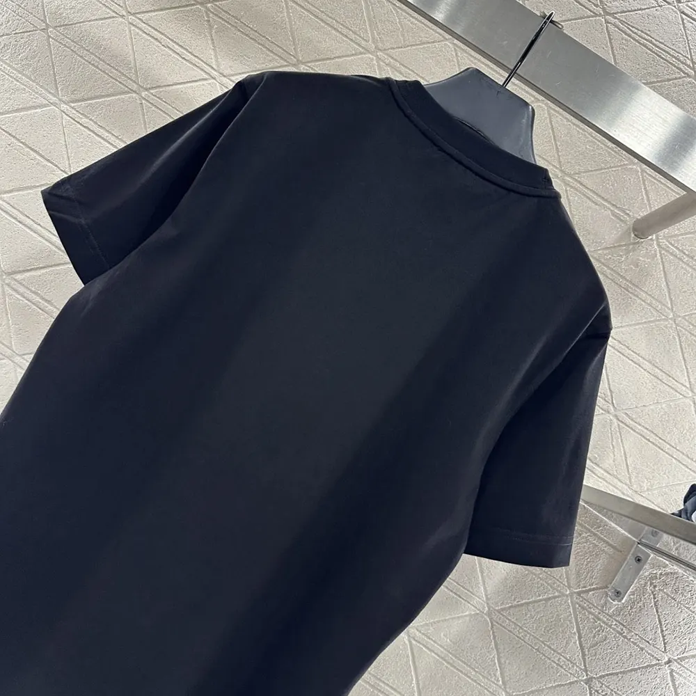 Burberry Men EKD Check Cotton T-shirt-Black 81161641