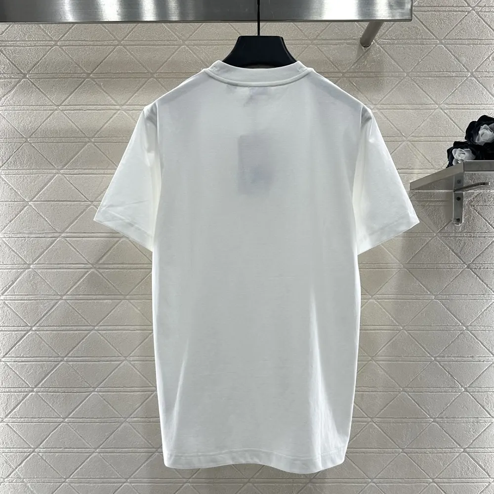 Burberry Men EKD Check Cotton T-shirt-White 81161611