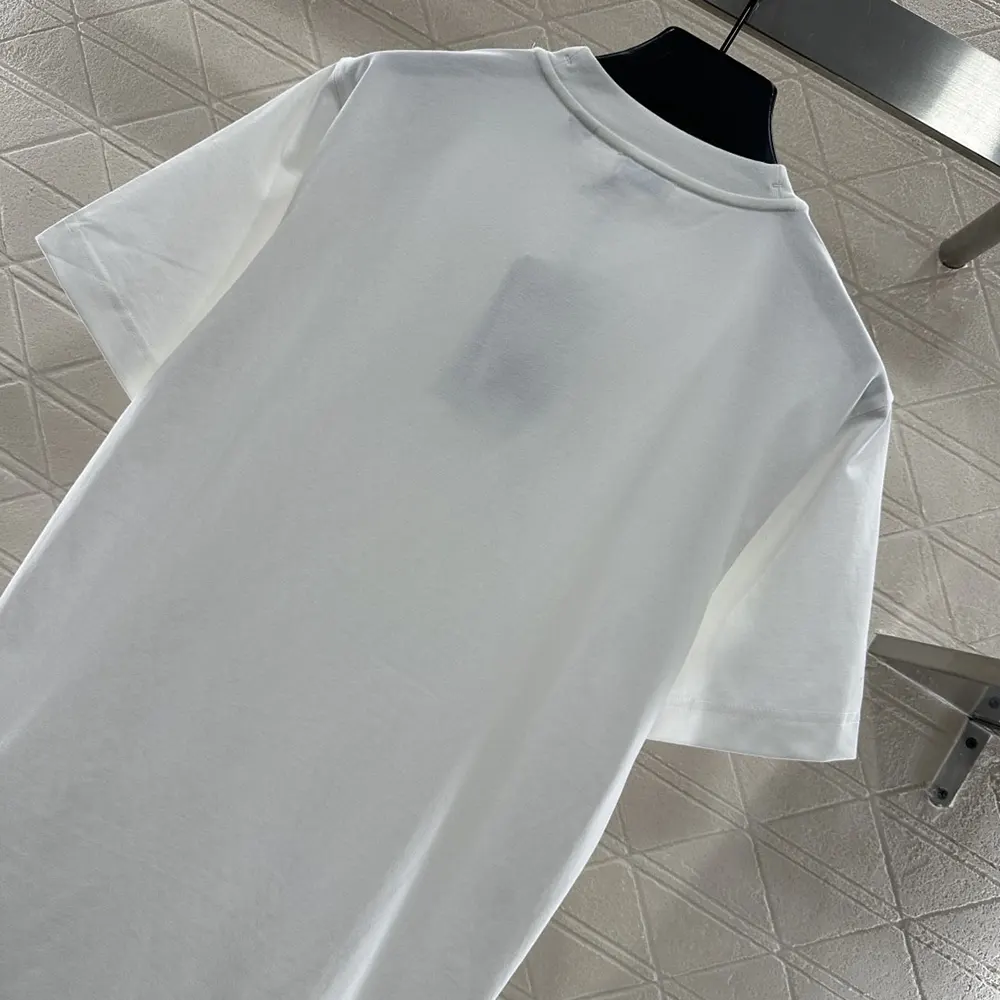 Burberry Men EKD Check Cotton T-shirt-White 81161611