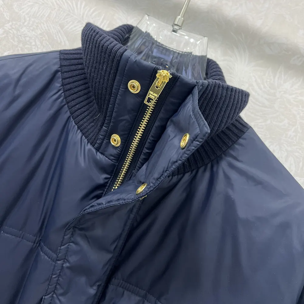 Celine Women Puffer Jacket In Light Nylon-Navy RV0VN0T69