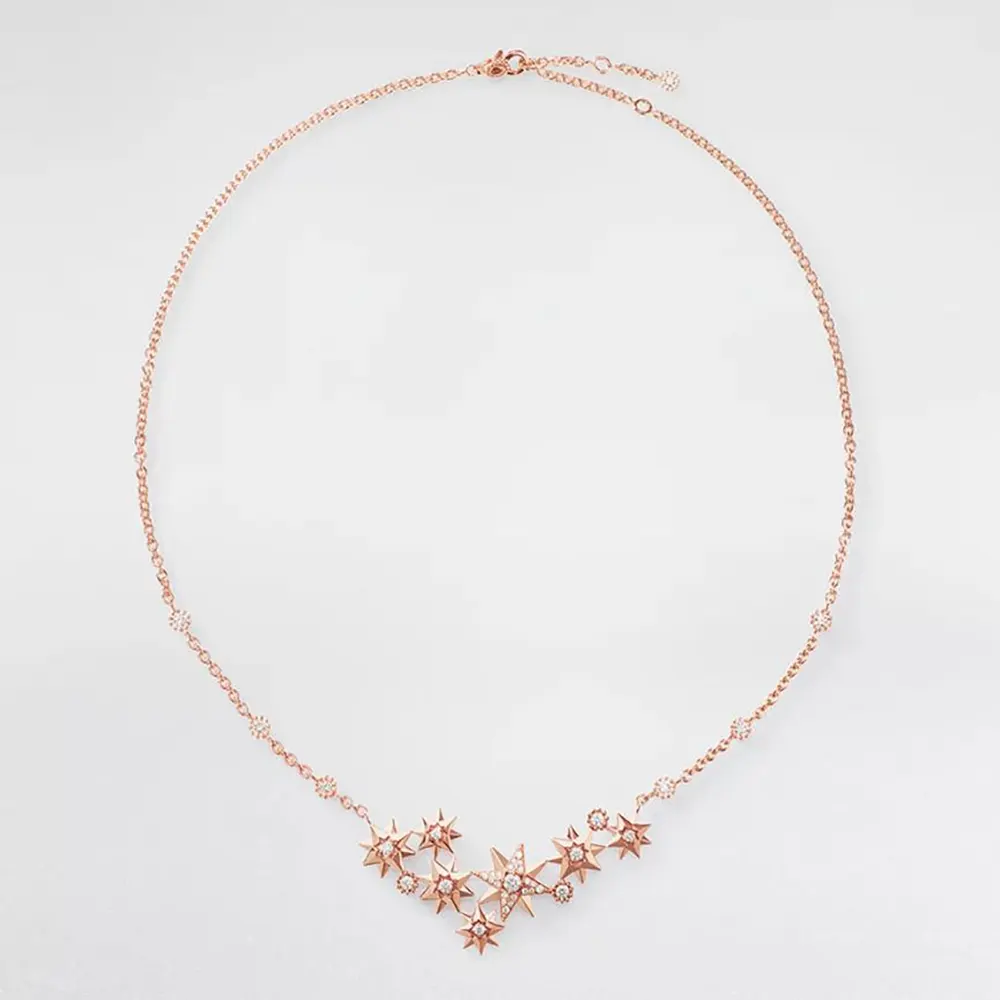 Dior Women Étoile des Vents Necklace Pink Gold and Diamonds JRDV94129