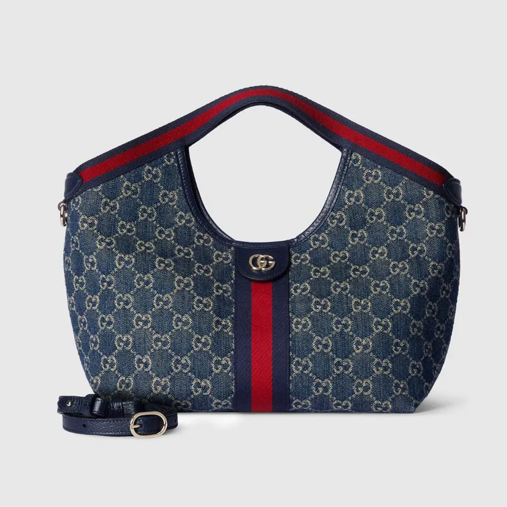 Gucci Women Giglio Small Tote Bag-Blue 860845FAFRW