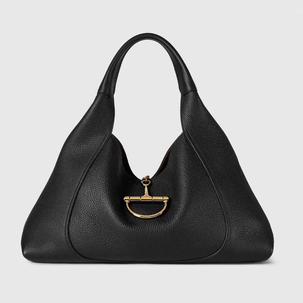 Gucci Women Softbit Maxi Shoulder Bag-Black 837466AAEAO
