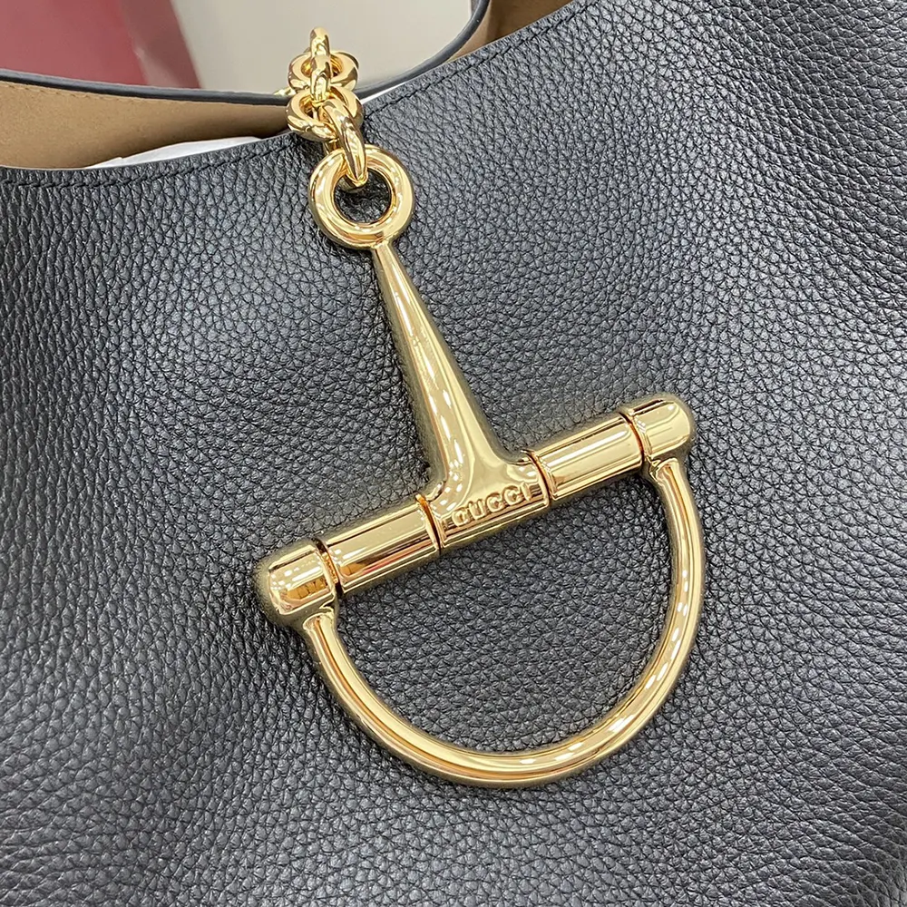 Gucci Women Softbit Maxi Shoulder Bag-Black 837466AAEAO