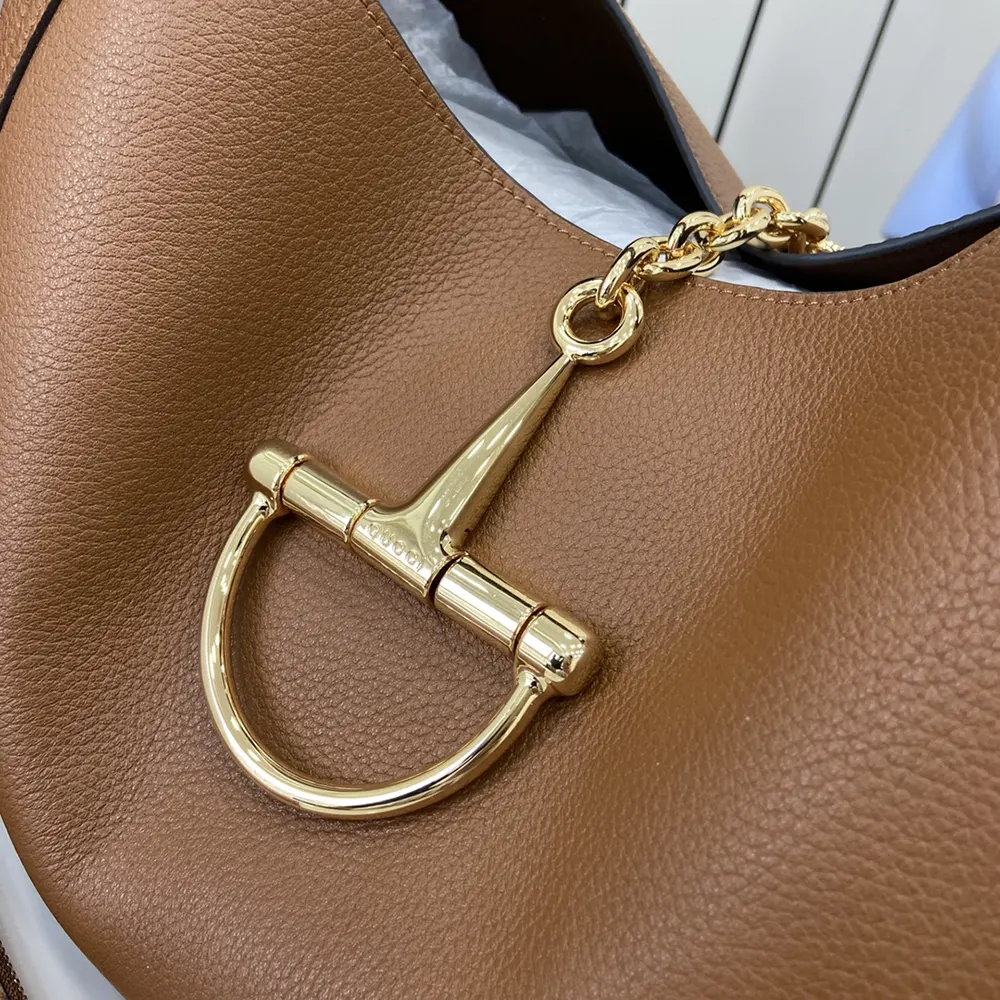 Gucci Women Softbit Maxi Shoulder Bag-Brown 837466AAEAO