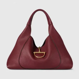 Gucci Women Softbit Maxi Shoulder Bag-Maroon 837466AAEAO