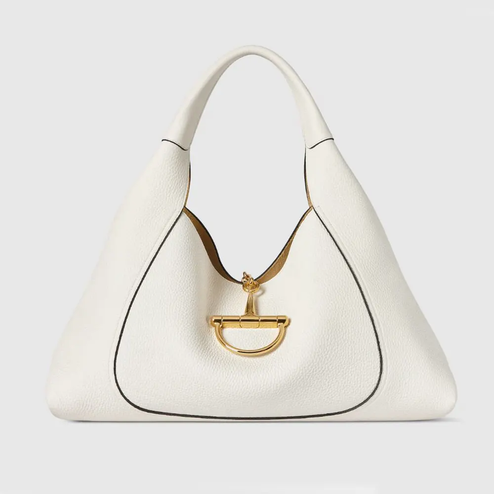 Gucci Women Softbit Maxi Shoulder Bag-White 837466AAEAO