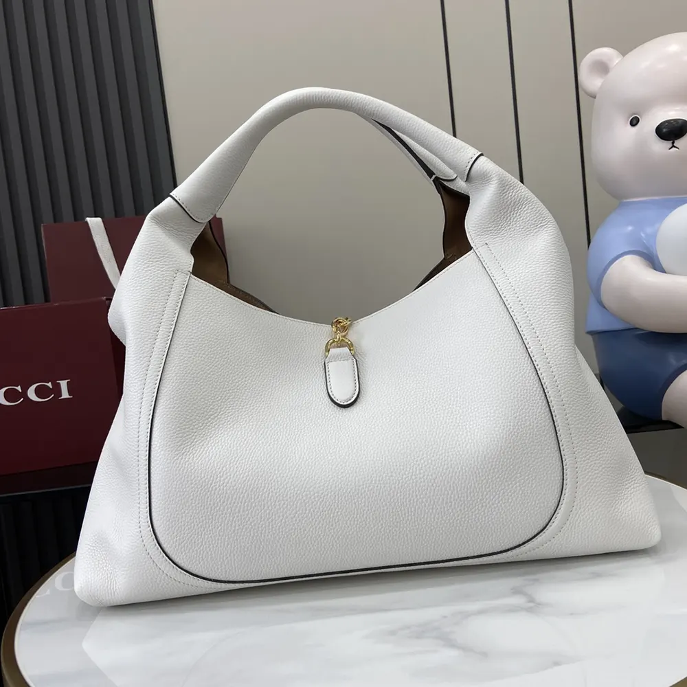 Gucci Women Softbit Maxi Shoulder Bag-White 837466AAEAO