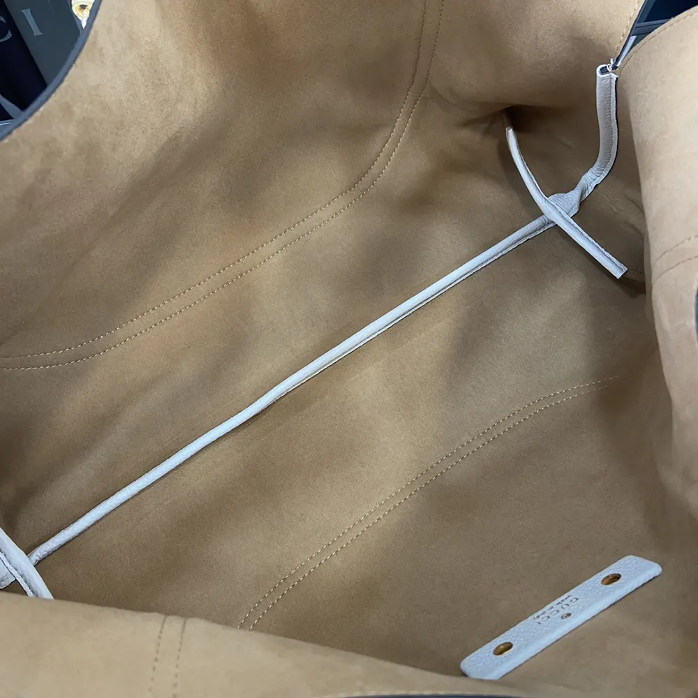 Gucci Women Softbit Maxi Shoulder Bag-White 837466AAEAO