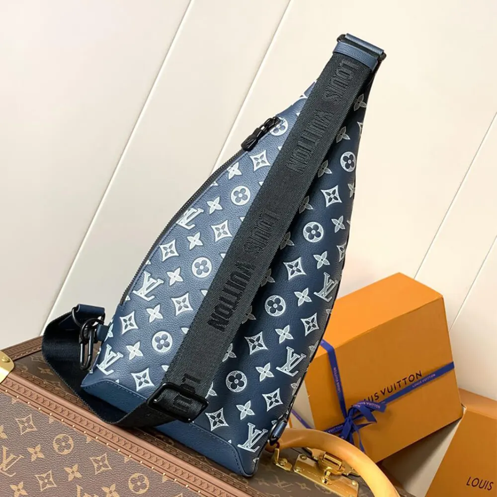 Louis Vuitton LV Unisex Duo Slingbag Monogram Shadow Calf Leather M24751