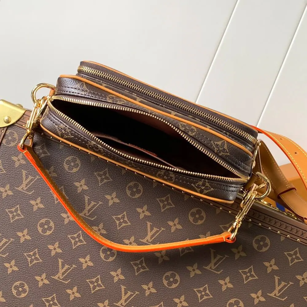 Louis Vuitton LV Unisex Nil Monogram Coated Canvas-Brown M14016